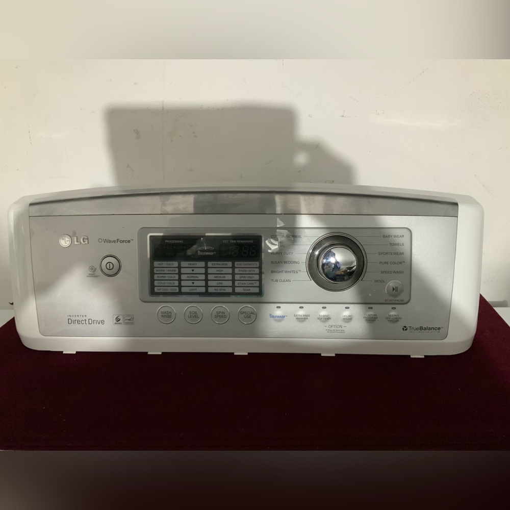 LG replacement complete panel with knob, LCD. Good working condition. WT5001CW.